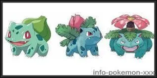 Pokémon - Bulbizarre évolue en Florizarre puis en Herbizarre.