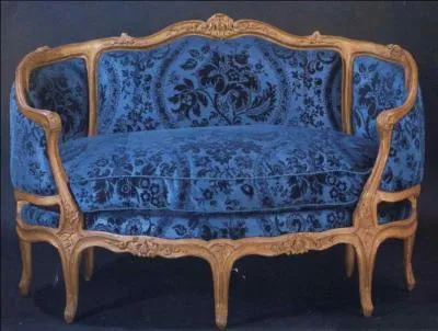 Comment nomme-t-on ce canapé à forme cintrée ?