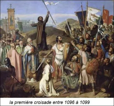 En 1095, c'est le pape Grégoire Ier qui demanda aux évêques d'organiser la première croisade pour aller au secours des chrétiens orientaux.