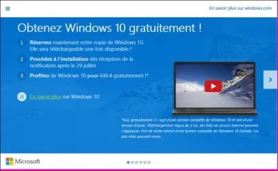 Comment s'appelle l'application en anglais "obtenir Windows 10" ?