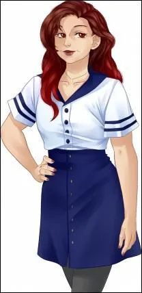 Qui a hérité de ses cheveux rouges ?