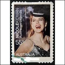 Ce timbre est à l'effigie d'un long-métrage musical, sorti en 2001 et réalisé par Baz Luhrmann. Nicole Kidman, ci-contre sur la photo, partage la vedette de ce film avec Ewan McGregor. Ce film s'intitule :