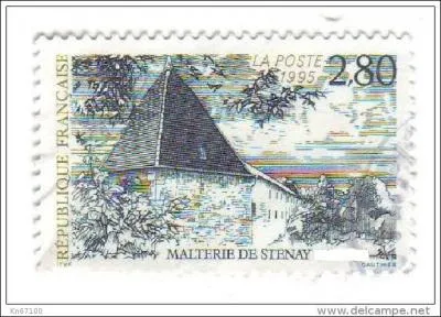 Ci-contre, un timbre à l'effigie de la Malterie de Stenay, dans laquelle se situe le fameux "Musée européen de la bière". A propos, dans quel département de l'Est de la France la commune de Stenay se trouve-t-elle ?