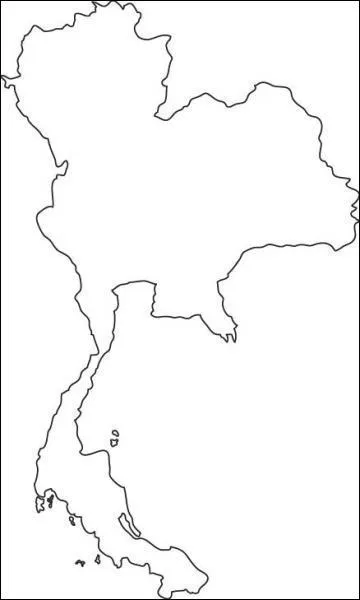 Ce pays large, puis étroit, c'est...