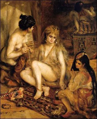 Quel peintre auteur du "Déjeuner des canotiers", a peint "Le harem" ?