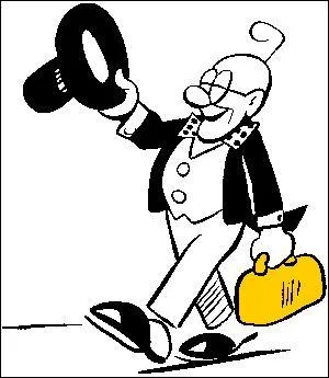 Son unique cheveu est en forme de point d'interrogation. Sa première aventure dans un quotidien français remonte à 1934. Comment s'appelle ce professeur "muet" ?