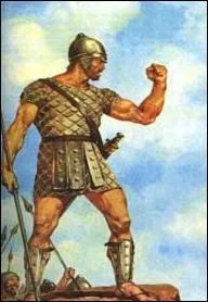 Qui a vaincu Goliath en lui lançant une pierre en plein front ?