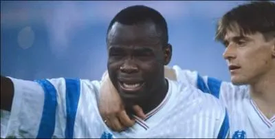 Quel joueur marseillais manqua le tir au but décisif lors de la finale de Coupe d'Europe des Clubs Champions 1990-1991 ?