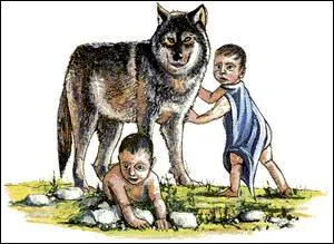 Comment se prénomment ces deux garçons élevés par une louve ?