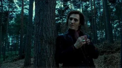 Harry Potter, Ron Weasley et Hermione Granger transplanent pour s'échapper mais sont alors poursuivis par des Rafleurs. Où sont-ils emmenés de force sur décision de leur chef, Scabior ?