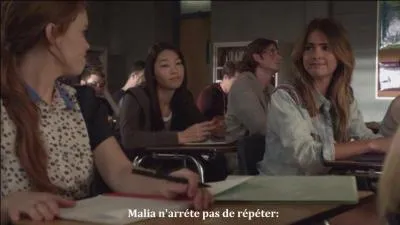 Malia n'arrête pas de répéter...