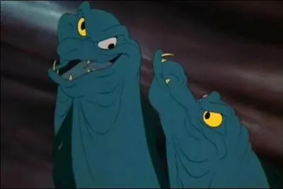 Flotsam et Jetsam sont les deux poissons accompagnant la méchante pieuvre de la question n°11. Ce sont des...