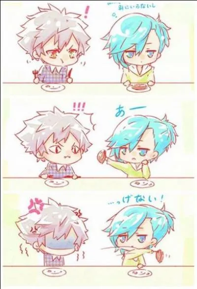 D'après cette mini BD, quel est l'aliment préféré de Ranmaru ?