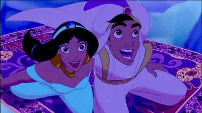 Quelle est la couleur du rêve que chante en duo, Aladdin et la princesse ?