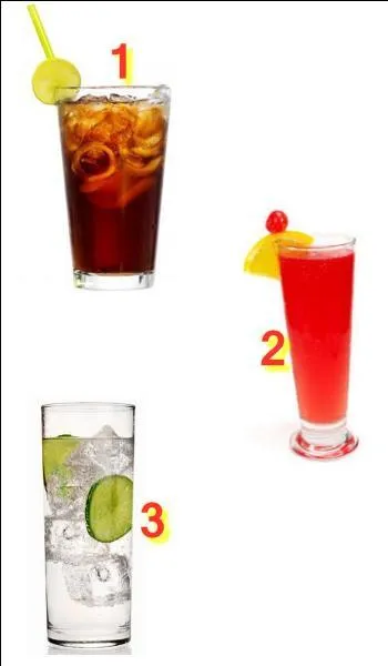 Je vous ai préparé un cocktail "Cuba libre". Quel verre allez-vous choisir ?