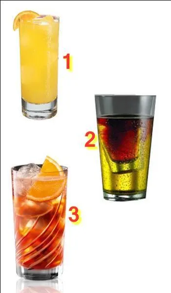 Je vous ai préparé un cocktail "Screwdriver". Quel verre allez-vous choisir ?