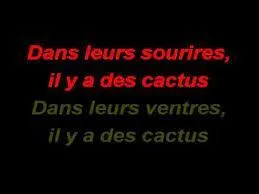 Qui interprète en 1967, la chanson "Les cactus" ?