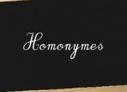 Quiz Simples Homonymes -1-