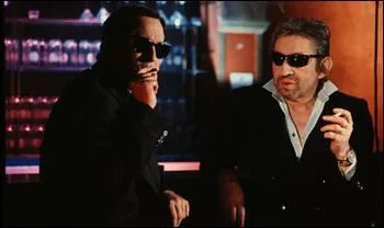 En duo, dans l'émission " Lunettes noires pour nuits blanches "; Thieery Ardisson et...