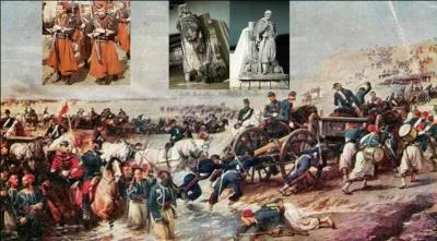 En souvenir de cette bataille en Russie, on oblige un certain « soldat » à avoir, "de temps en temps", les pieds mouillés. Ce « soldat » fait partie des unités françaises d'infanterie légère appartenant à l'Armée d'Afrique du second Empire.

Quelle est cette bataille (réponse 1 ou 2) ?
Quel est le vainqueur de cette bataille (réponse 1 ou 3) ?