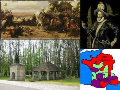 C'est une des dernières batailles des guerres de religion. Le vainqueur de cette bataille n'a pas eu besoin de combattre beaucoup, un stratagème intelligent lui permit de vaincre. Les pertes des deux armées sont inconnues.

Quelle est cette bataille (réponse 1 ou 2) ?
Quel est le vainqueur de ce bataille (réponse 3 ou 4) ?