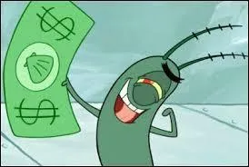 Que tient Plankton sur cette image ?