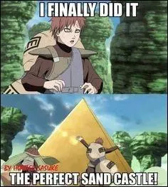 Après un travail acharné et un entraînement intensif Gaara a réalisé son rêve , quel est ce rêve ?