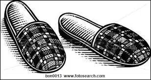 Chaussure légère, souple, confortable, souvent chaude, faite pour l'intérieur.