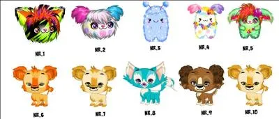 Comment s'appellent les animaux que nous pouvons adopter ?