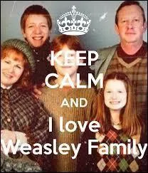 Deux des membres de la famille Weasley partagent la chambre voisine du héros. Lesquels ?