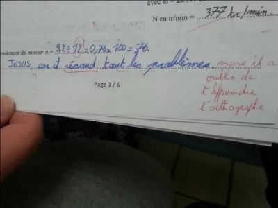 Perle de l'astronomie, réponse d'un élève : Quand deux atomes se rencontrent ...