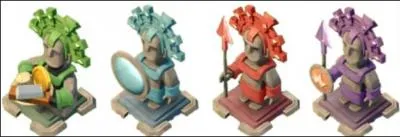 Avec quelles sortes de statues booste-t-on les défenses ?