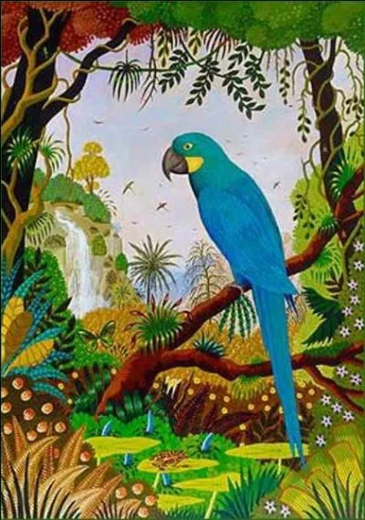 Qui a peint "Ara à ailes vertes" ?