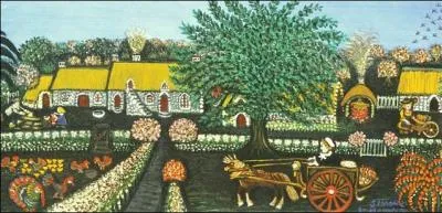 Qui a peint "Mon village natal" ?