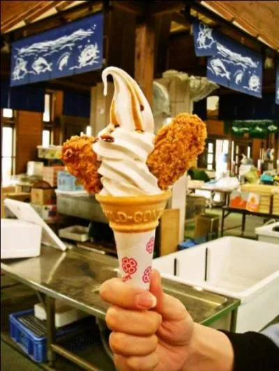 Au Japon, ce n'est pas seulement le lieu qui va vous d&eacute;payser : seriez-vous capable de (vous) mettre &ccedil;a dans le cornet ?