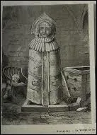 On nomme cet instrument de torture "la vierge de fer". Il se présente sous la forme d'un sarcophage, dans lequel la victime est enfermée. Seulement, l'intérieur du sarcophage comporte :