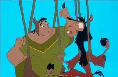 Jack Frantz est aussi la voix de Pacha ( personnage de gauche) dans cet autre dessin animé Disney. Quel est le nom du lama ( personnage de droite) ? n.b : C'est aussi le titre du film.