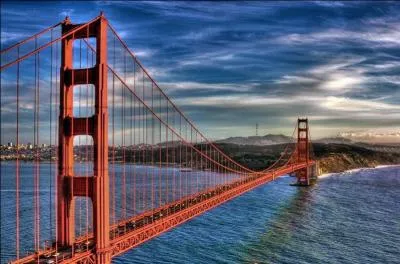The Golden Gate Bridge.