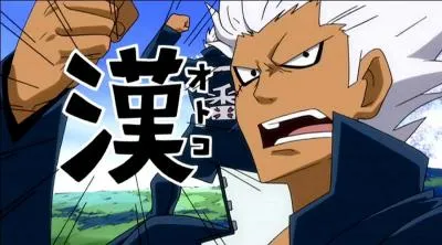 Il est un mage de Fairy Tail, le frère de Lisanna et de Mirajane et il dit toujours : ''Ça, c'est un homme, un vrai ! ''. Qui est-ce ?