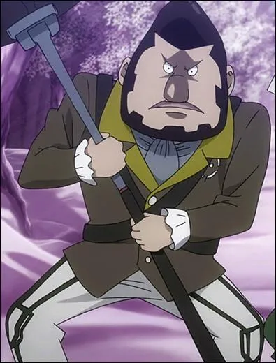 Il est un chasseur de trésor appartenant à la guilde Sylph Labyrinth, il se bat avec un ''point-marteau'' appelé Stronger. Qui est-ce ?