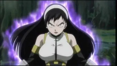 Elle faisait partie des 7 frères du purgatoire de Grimoire Heart avant de rejoindre la guilde Crime Sorcière, elle a sacrifié une grande partie de sa vie afin d'aider les autres mages à vaincre les dragons. Qui est-ce ?