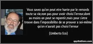 Qui a dit cela ? « Je suis esclave par mes vices et libre par mes remords »
