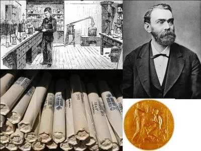 Je ne suis pas réellement un scientifique, je suis plutôt un chimiste et un industriel. Je pensais que ma découverte permettrait d'arrêter les guerres, mais ce ne fut pas le cas. Par contre, cette découverte et ses revenus me permirent de créer une récompense mondialement recherchée par les scientifiques.
Qui suis-je ?