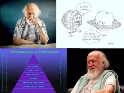 Avec de la « Patience dans l'azur », « là où croît le péril... », « Les artisans du huitième jour » écriront « La plus belle histoire du monde ». Ils régleront peut-être le « Mal de Terre » que nous éprouvons ! 
Quel est cet astrophysicien, vulgarisateur et écolo ?
Qui est-il ?