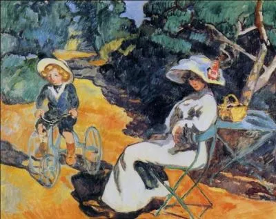 Qui a peint "L'enfant au tricycle" ?