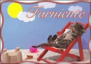 Quelle expression correspond à farniente ?