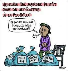 Très répandue en ces temps de crise, cette activité se pratique partout en France. L'agréable météo estivale permet à des particuliers d'exposer des biens usagés et autres dont ils veulent se séparer, afin de les vendre aux visiteurs et promeneurs du dimanche. Se déroulant dans une zone délimitée et découpée en de multiples emplacements, on nomme cela :