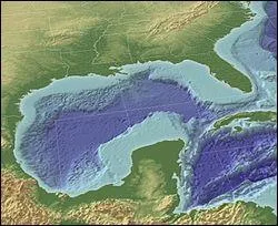 Comment se nomme le golfe situé au sud des États-Unis et à l'est du Mexique ?