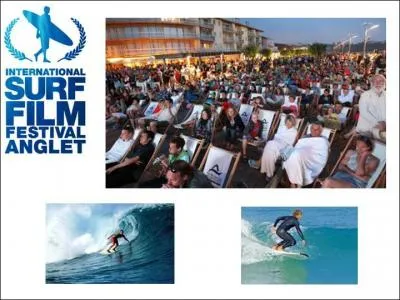 Commune de l'aire urbaine de Bayonne (...), Anglet accueille chaque année le festival international du film de surf. L'une des plus célèbres plages d'Anglet se transforme en salle de projection géante pour les amateurs de surf et de films.