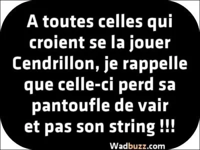 À quelle heure Cendrillon rentre-t-elle ?